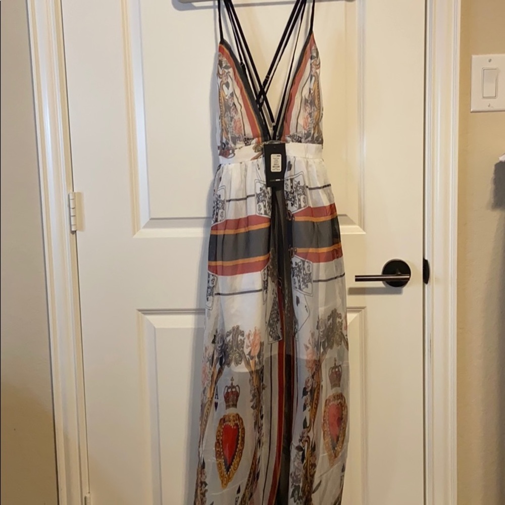 Fashion Nova Queen of hearts maxi dress❤️🖤❤️🖤